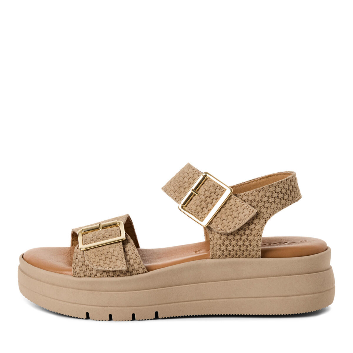 Modische Plateau-Sandale mit verstellbaren Riemen für Damen