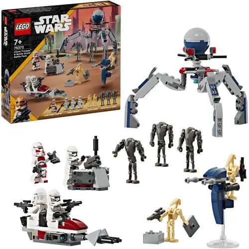 LEGO® Star Wars 75372 Clone Trooper™ et Battle Droid™ Pack de bataille