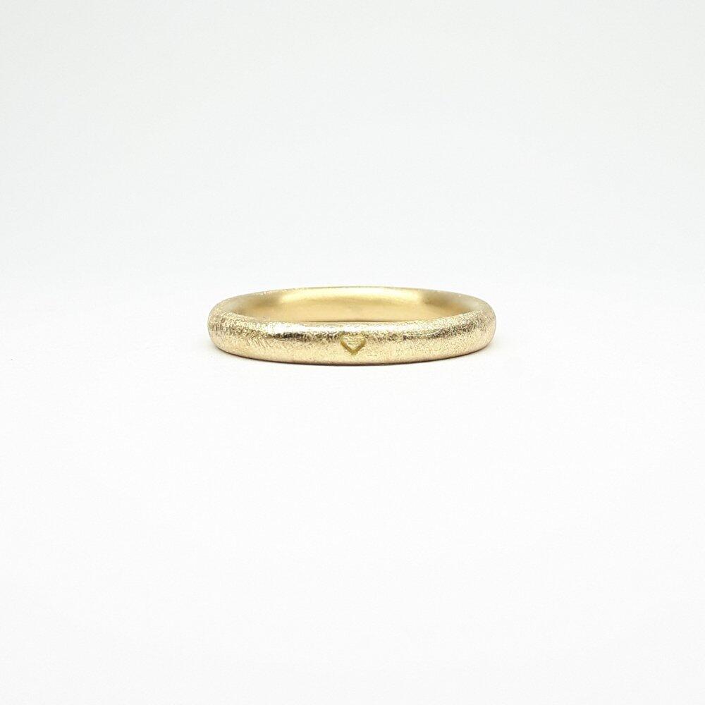 "heart", 18kt yellow gold ring.