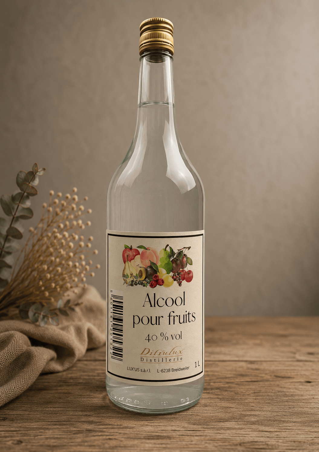 Alcool pour fruits 40% 1 L