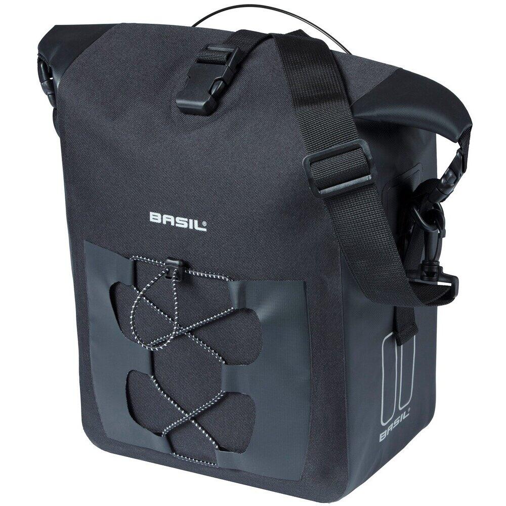 Single bicycle bag Basil Navigator Waterproof M MIK 14-liter - 14 x 24 x 34 cm - black
