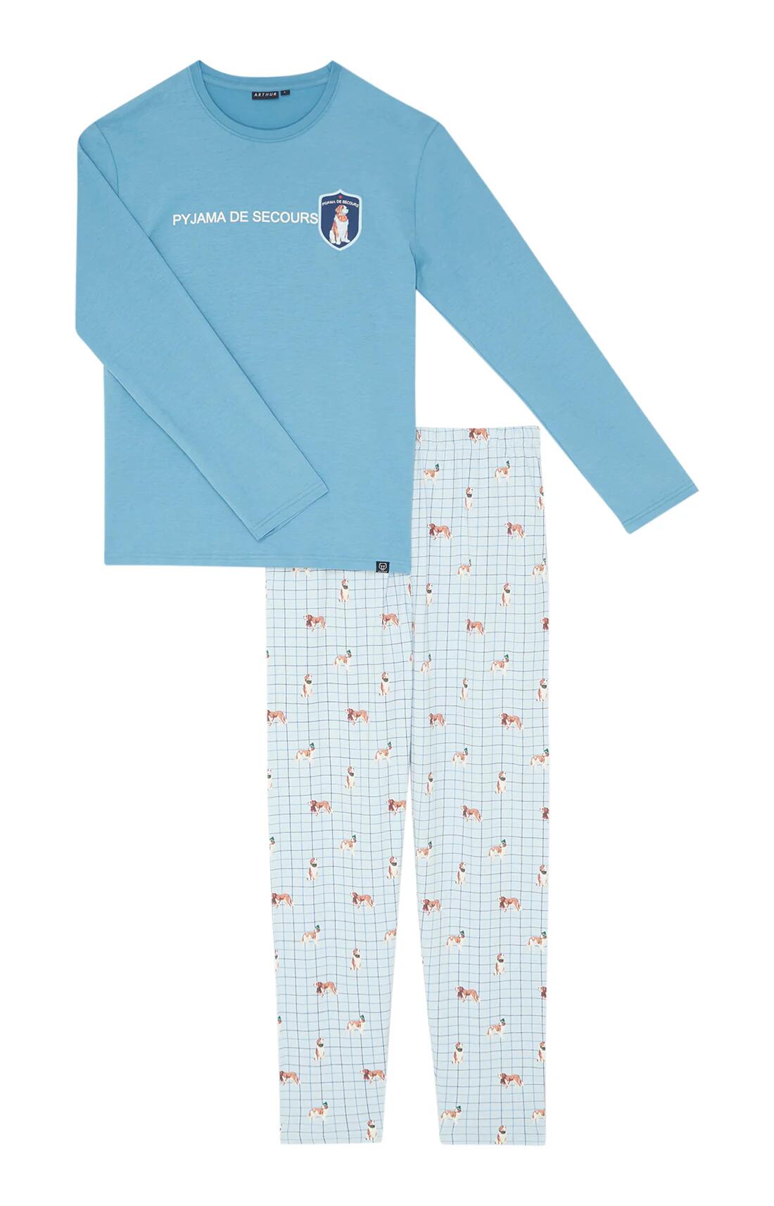 Pajamas Pyjashort Arthur Pyjama Bas Short Bleu Arthur Homme