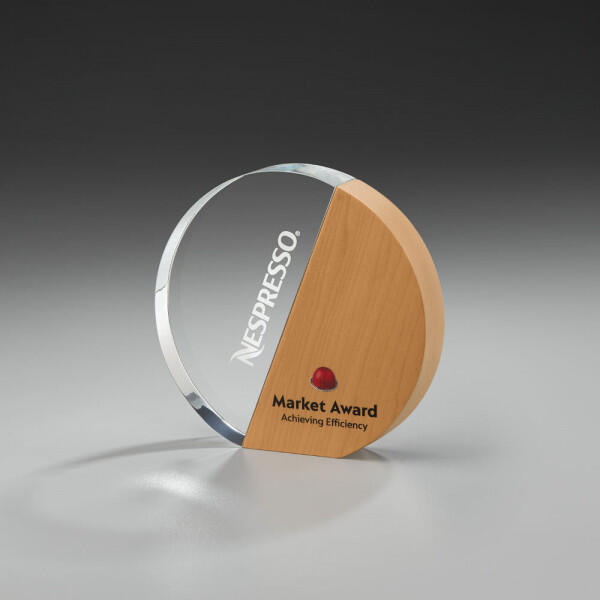Wooden Wheel Award 59907, 164x170mm y compris gravure et/ou impression numérique  