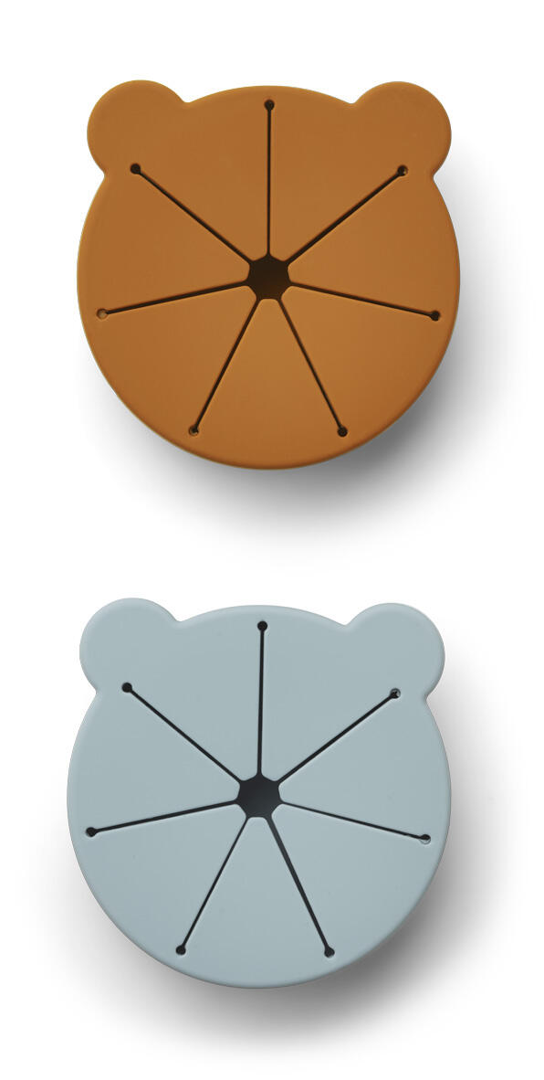 Bär Snackbox Kelly - Snackbecher Braun & Grau 2er Set