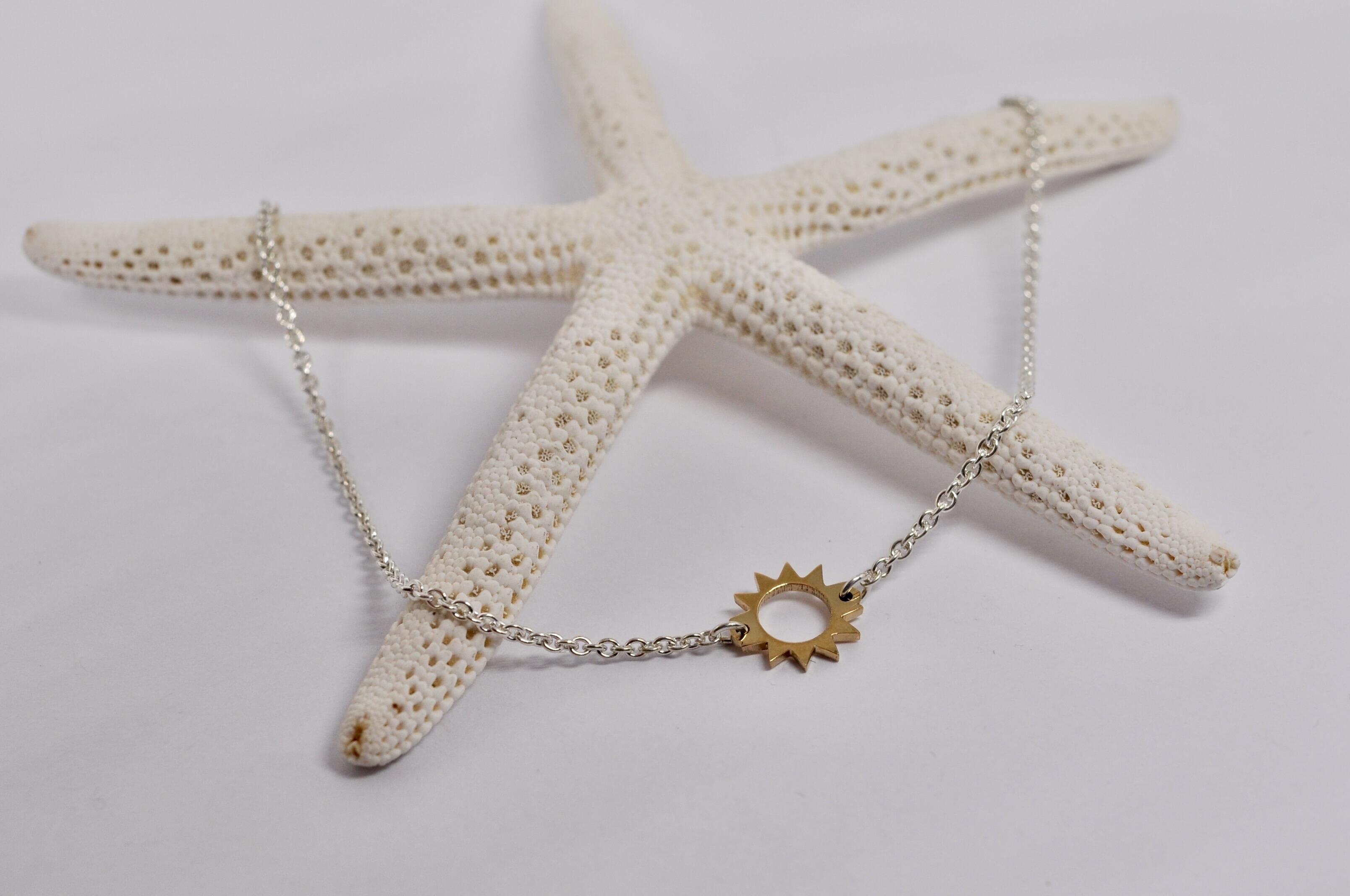 Bracelet soleil bicolore