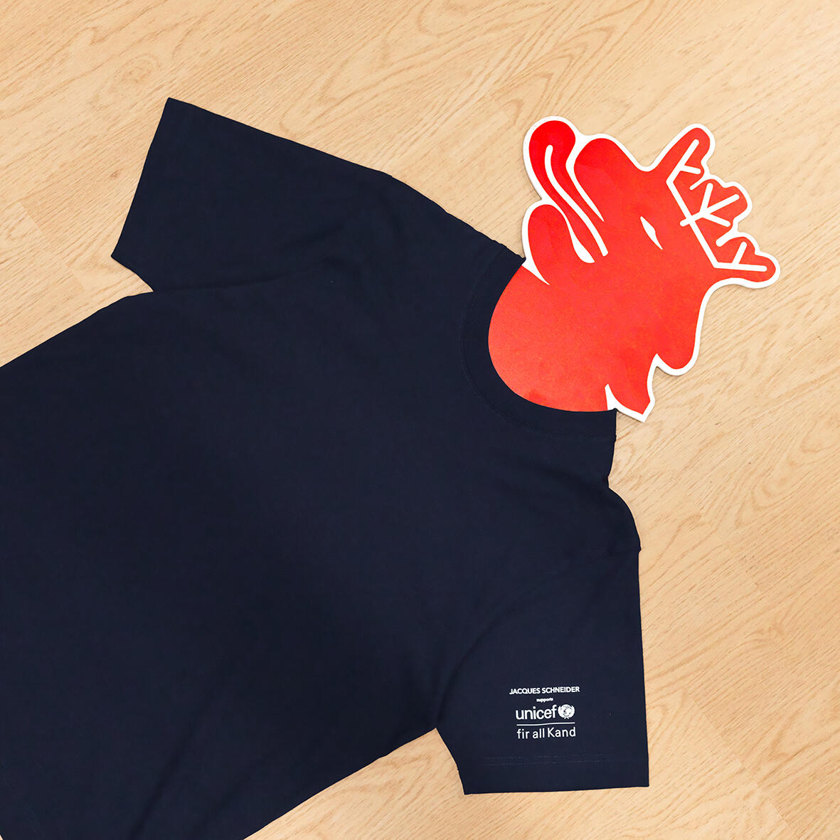 UNICEF &amp; Jacques Schneider oversize navy T-shirt