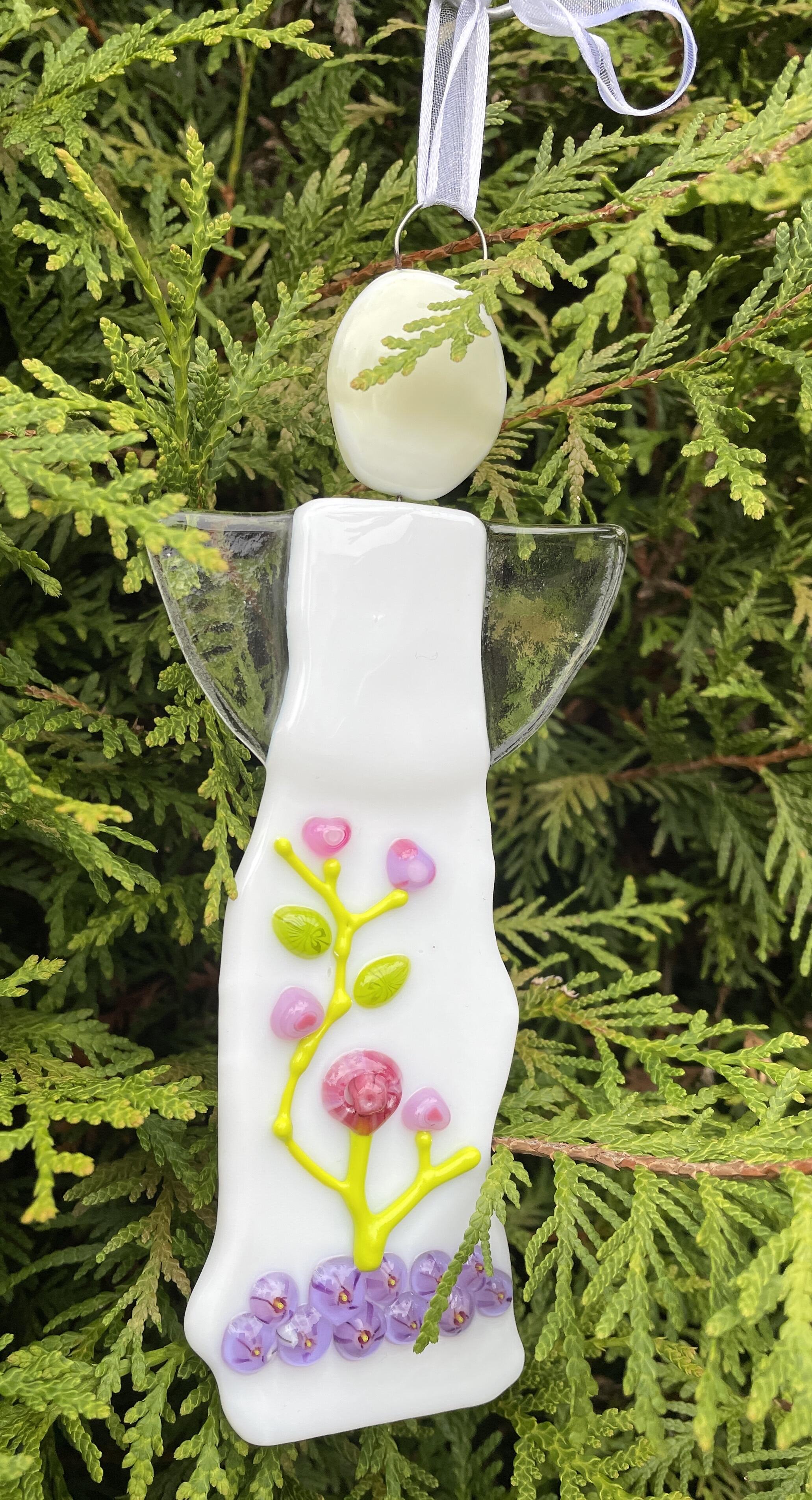 Engel, handmade from glass with fused Millefiori - Design 10, unique piece