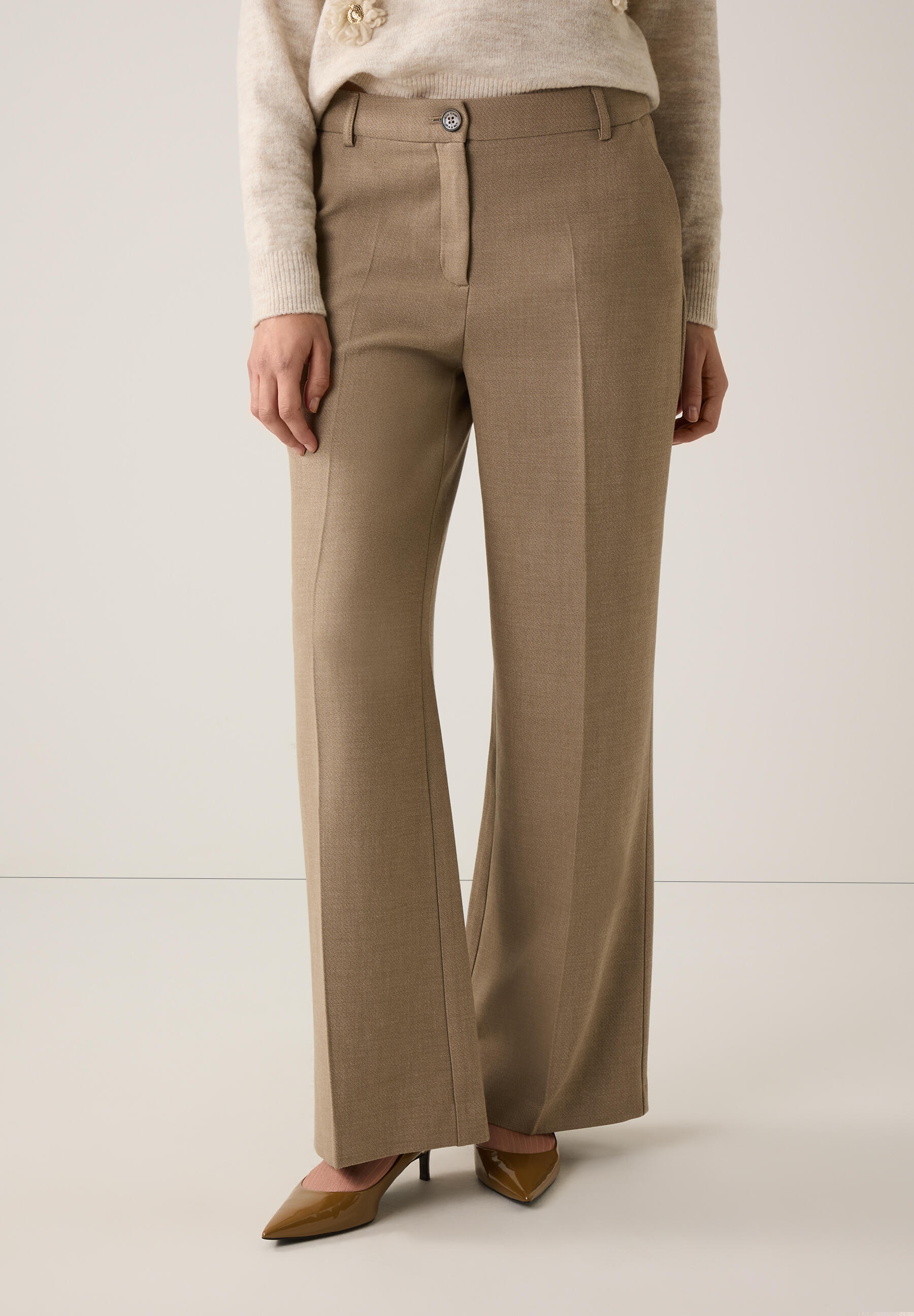 Soft Melange High Waist Pants