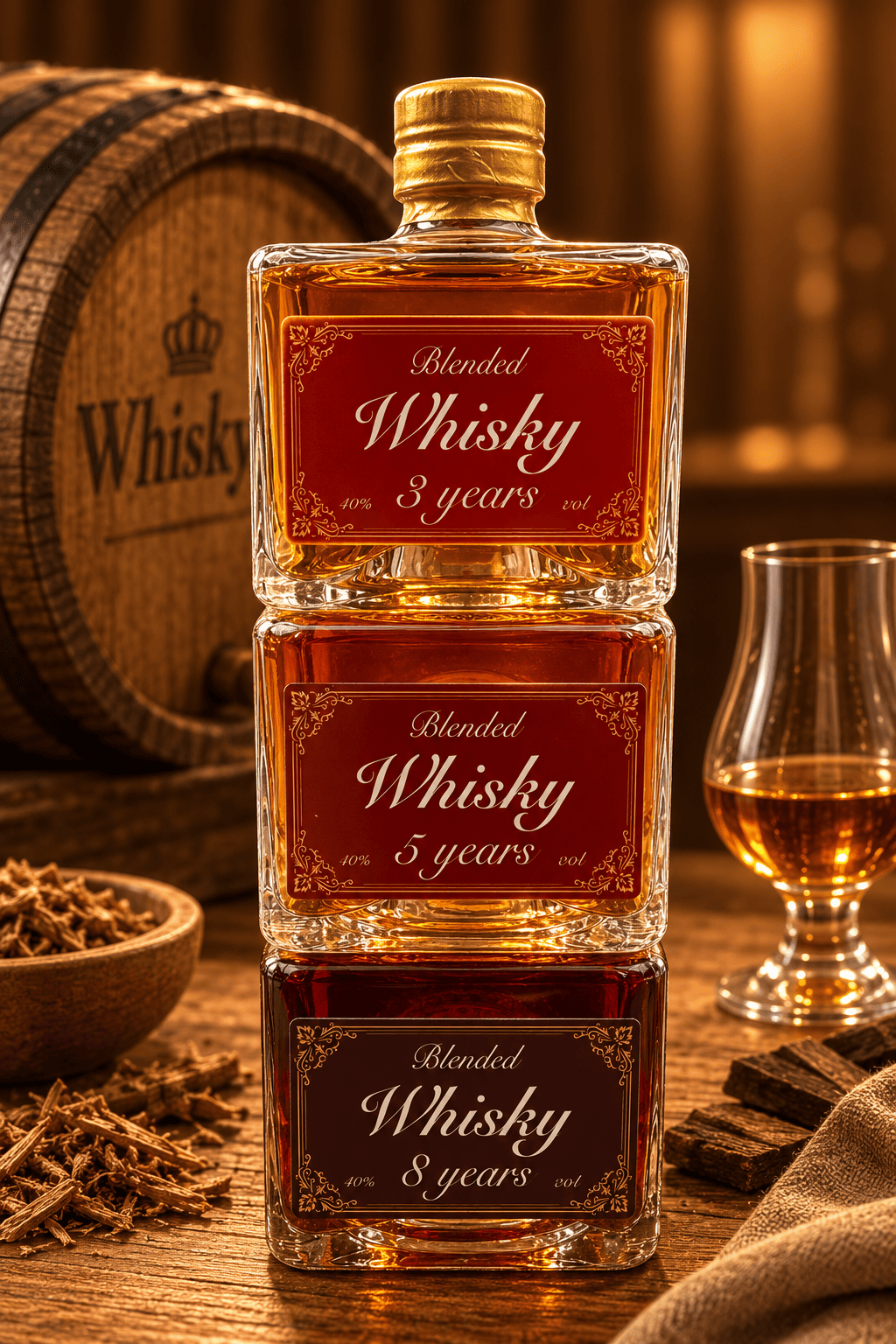 Tripple carré Whisky Mix 3 x 200ml
