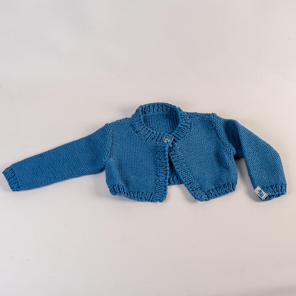 Bolero mit Glitzereffekt, handgestrickt