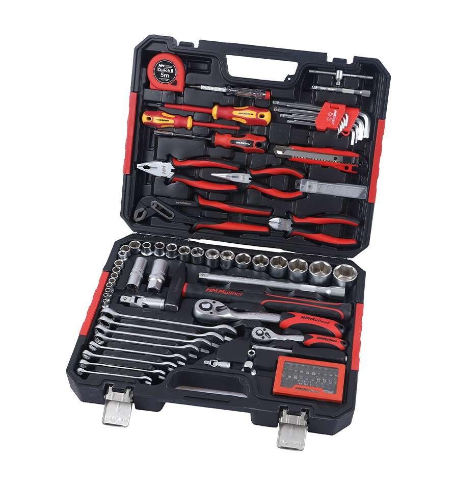 HM MUELLNER - Werkzeugsatz 107 tlg, Profi CV-Stahl, im Tragekoffer - HM1973