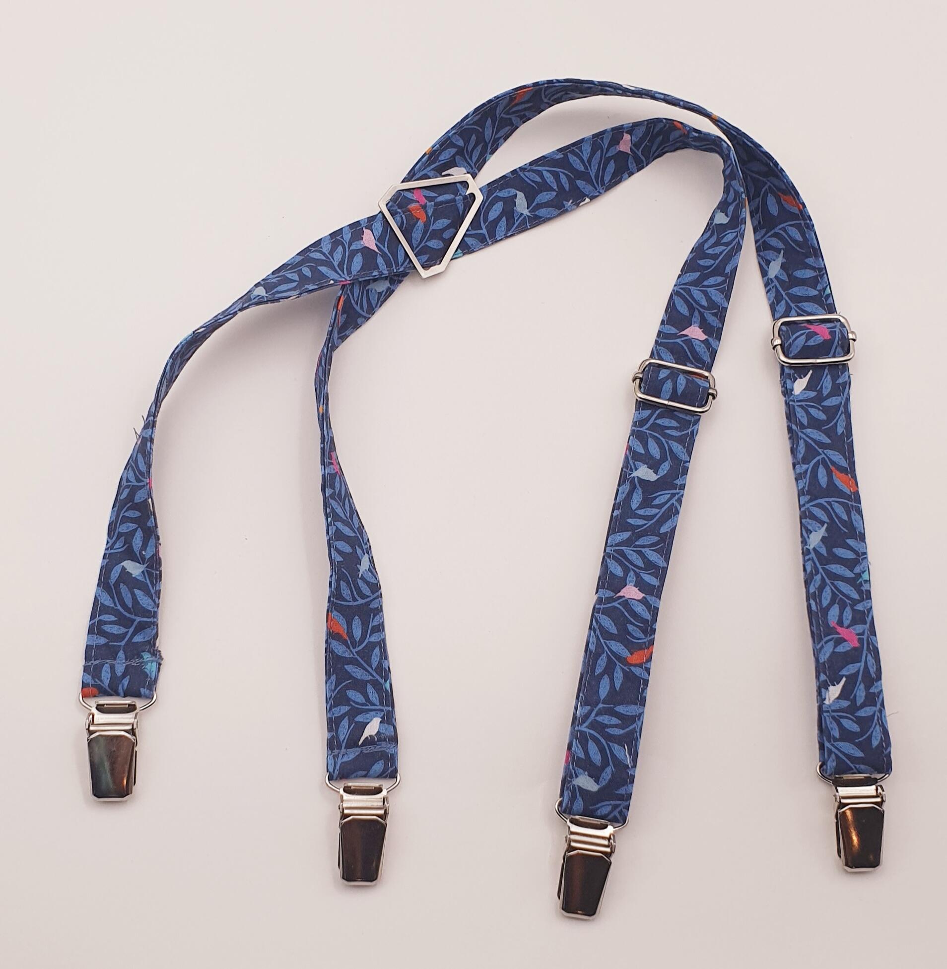 Bretelles évolutives "Oiseaux bleus"