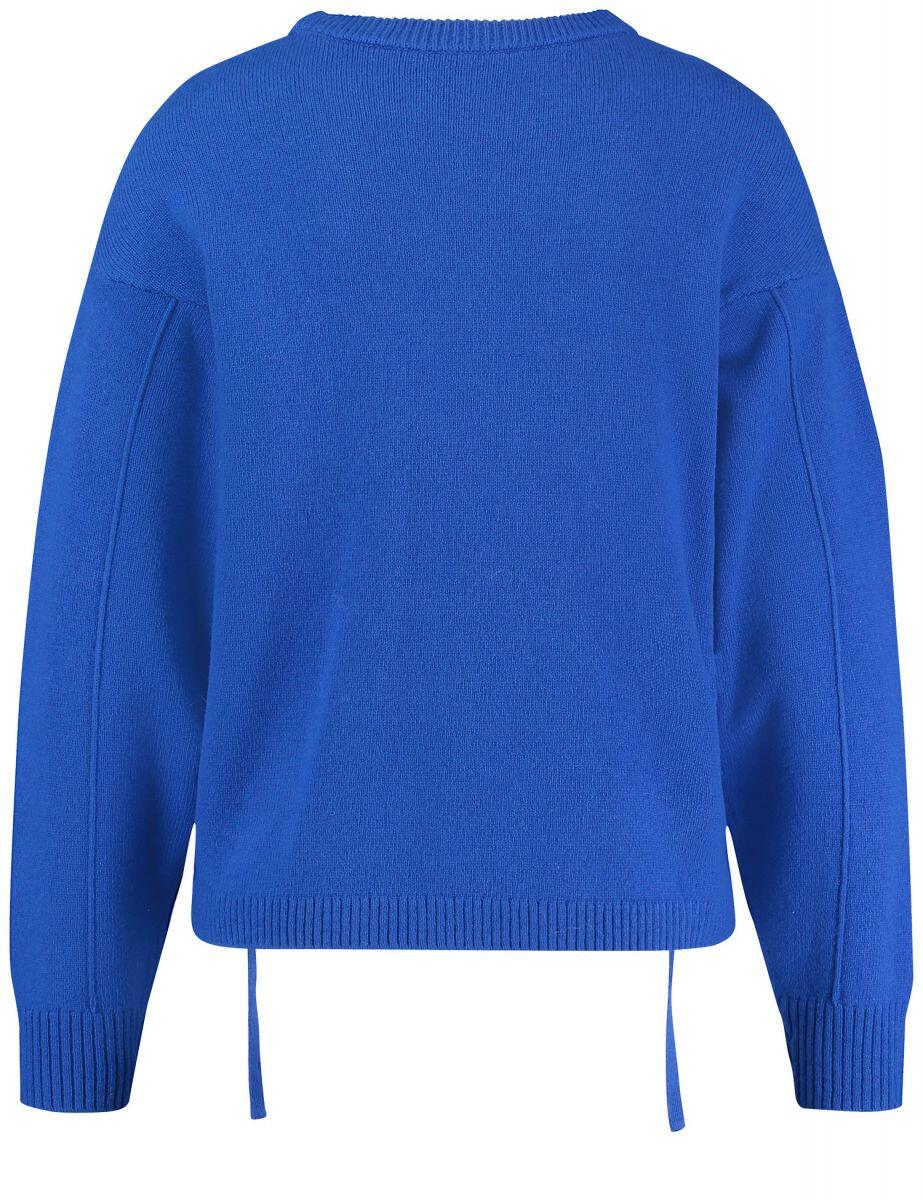 Taifun Sweater with cord detail blue 08790 34 Letzshop