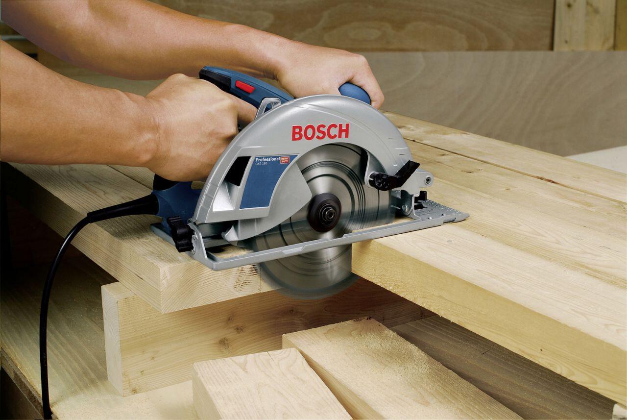 Bosch Professional Handkreissage GKS 190 1400 W Sageblatt 190 mm