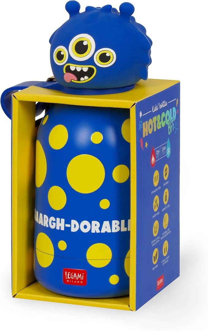 LEGAMI - Hot&Cold BFF gourde pour enfants, motif monstre