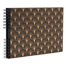 16295E: Alb spiralé 50p noir 32x22 Néo Déco noir