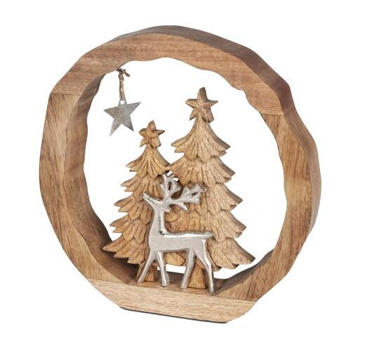 Holzring zum Stellen - Mangoholz - 28 cm 621