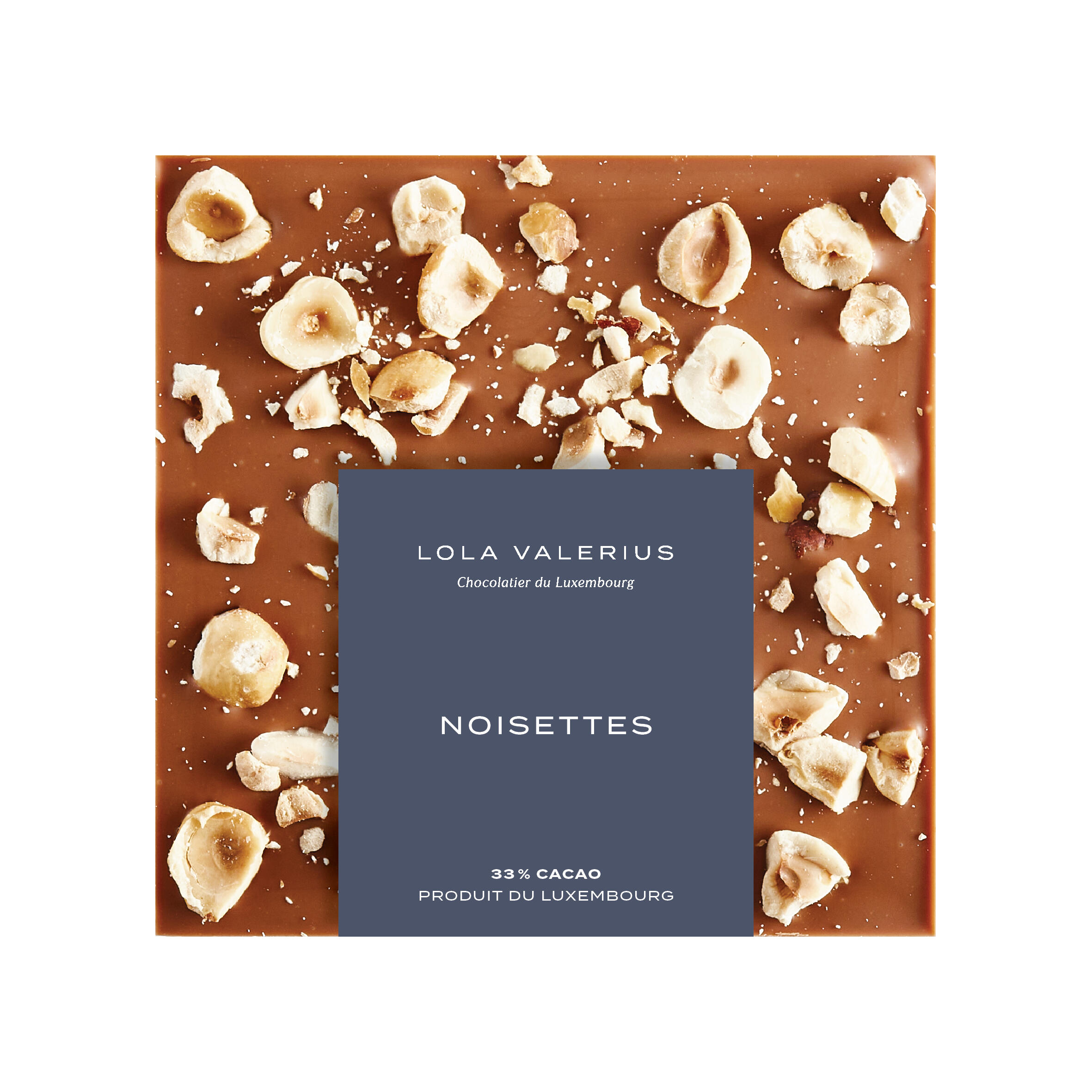 Milk chocolate bar 33% &amp; roasted hazelnuts