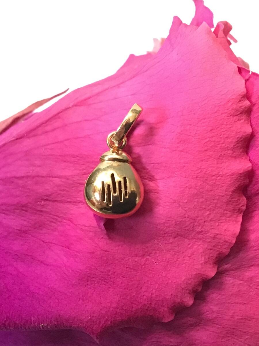 Pendentif dame or rose 18K