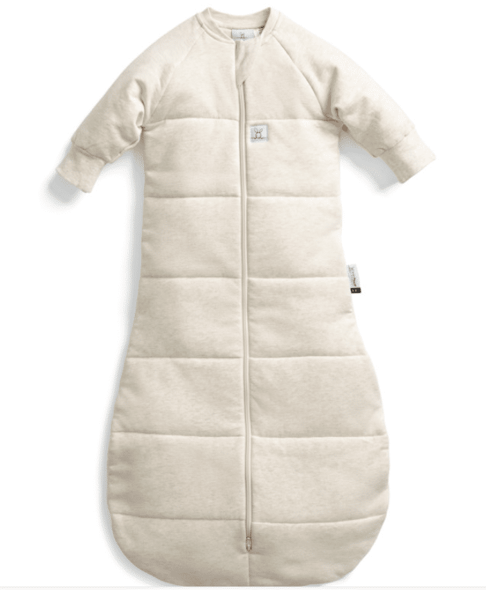 Ergopouch Jersey sleepsack with sleeves, TOG 2.5 warmth rating, Model Oatmeal – 8–24 months