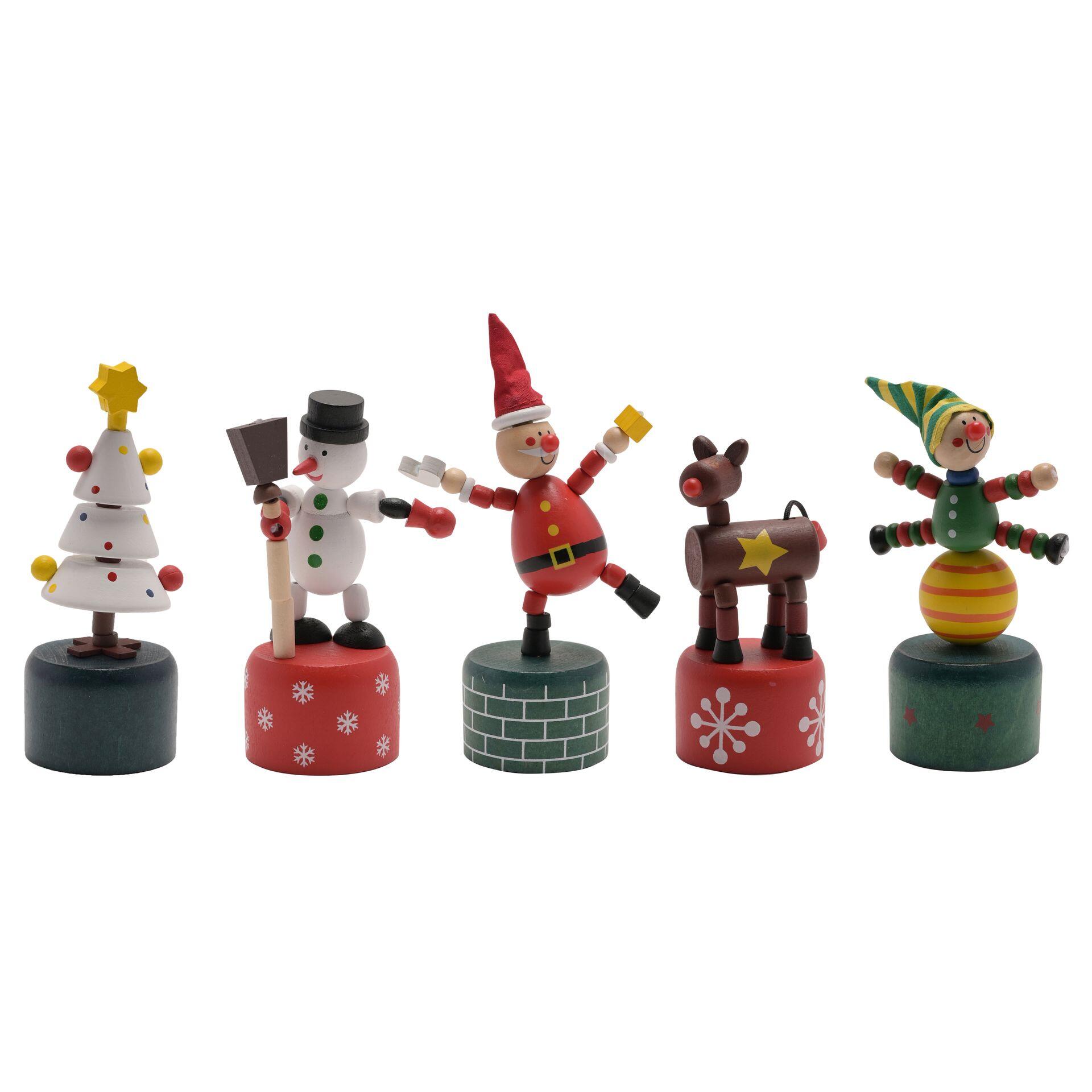 Festliche Holz-Drückfiguren | Elf, Rentier und mehr | Widdop