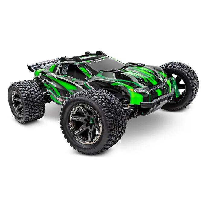 Traxxas 67097-4-GRN Rustler 4X4 ULTIMATE Truggy électrique vert 1:10 RC