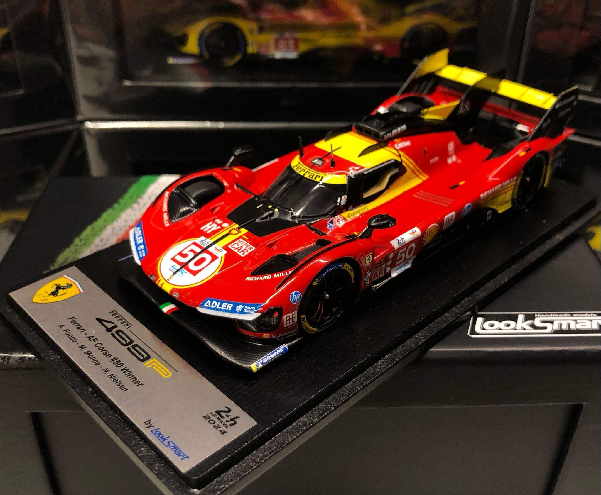 Miniature Looksmart 1/43 Ferrari 499P N°50 AF Corse - Vainqueur 24H Le Mans 2024