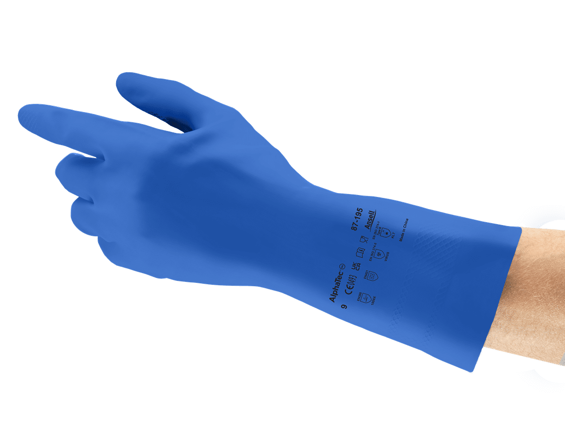 Gant latex extra léger avec doublure floquée VersaTouch
