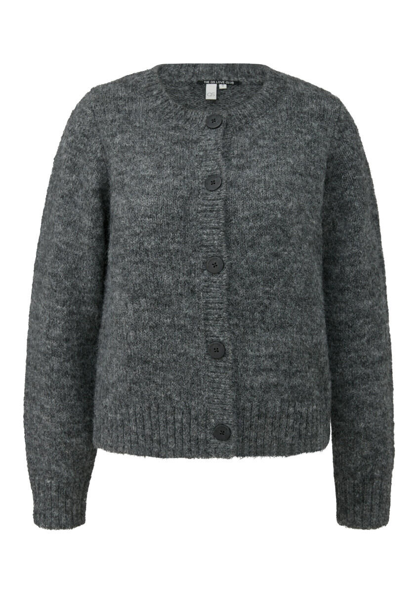 Flauschige Strickjacke