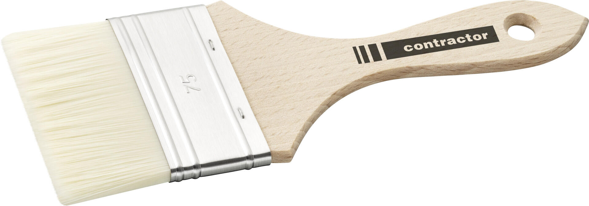 Color Expert pinceau plat Finish-Borste 75 mm blanc