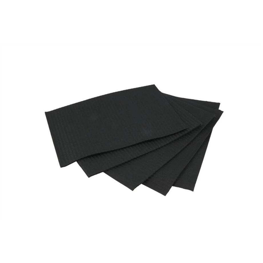 Serviettes pour patients Monoart Towel Up - Paquet de 500 pieces, 33 cm x 45 cm, noir