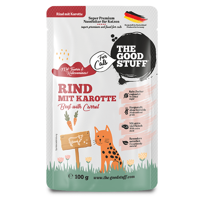 Cat - Rind mit Karotte - Pouch