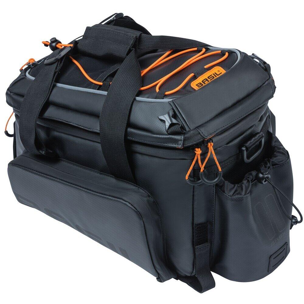Rack bag for Basil Miles Tarpaulin XL Pro, 9-36 L, 31 x 23 x 20 cm, black/orange