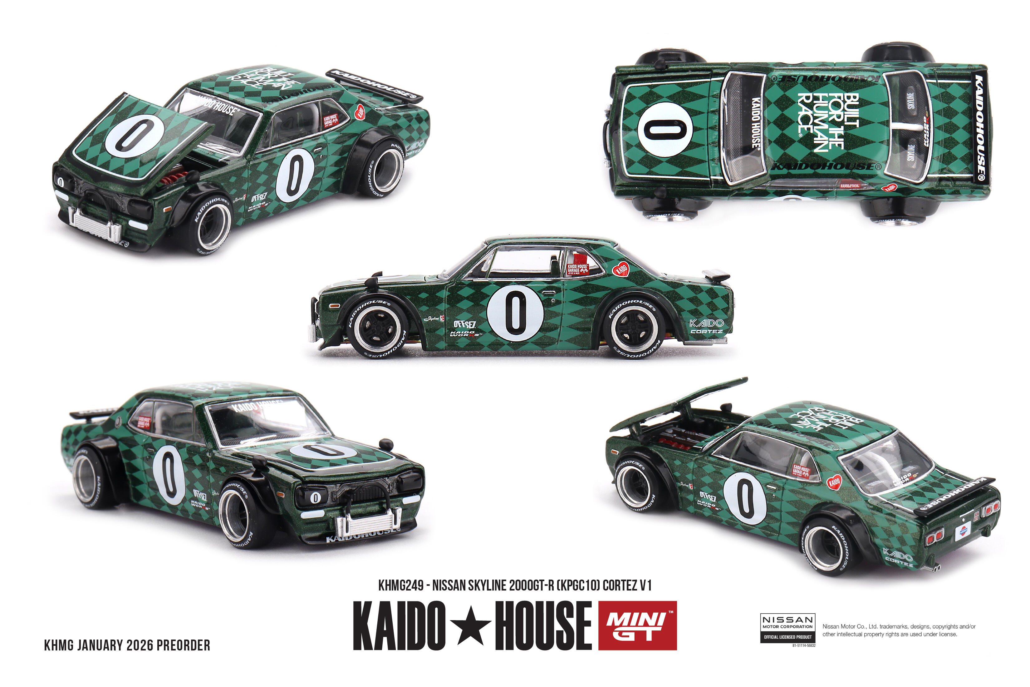 Kaido★House / Mini GT - Nissan Skyline 2000 GT-R (KPGC10) Cortez V1 - #KHMG249 - 1/64