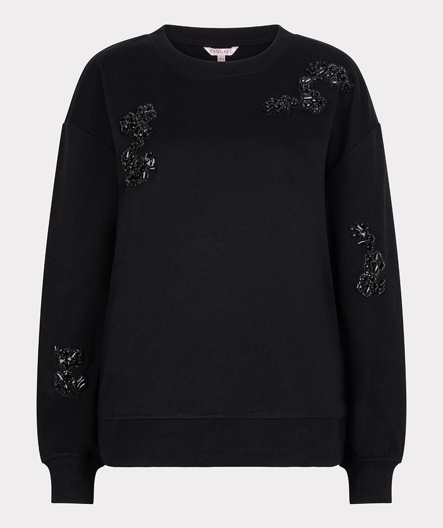 Pullover mit festlichen Strasssteinen