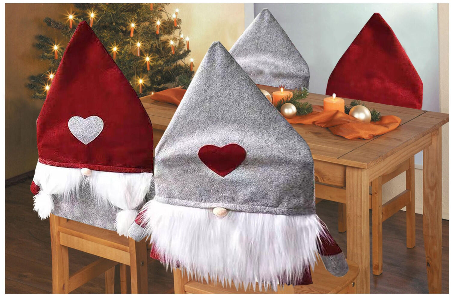 Chair cover Wichtel 48 x 83 cm, assorted