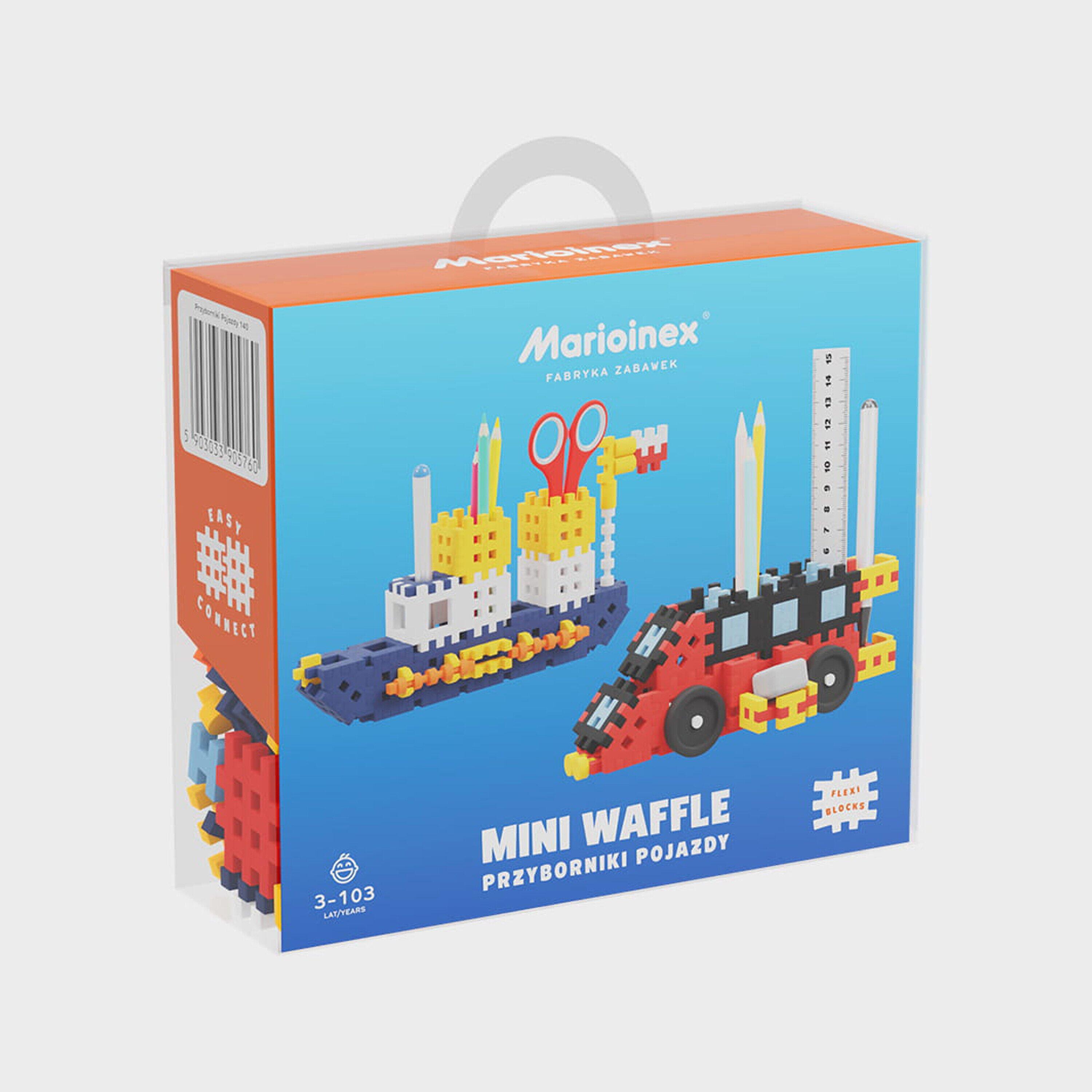 MINI WAFFLE DESK ORGANIZER VEHICLES 140 PCS.