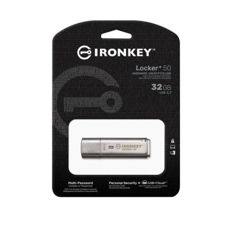 Kingston 32 Go IronKey Locker Plus 50 USB chiffré AES To Cloud - IKLP50/32GB