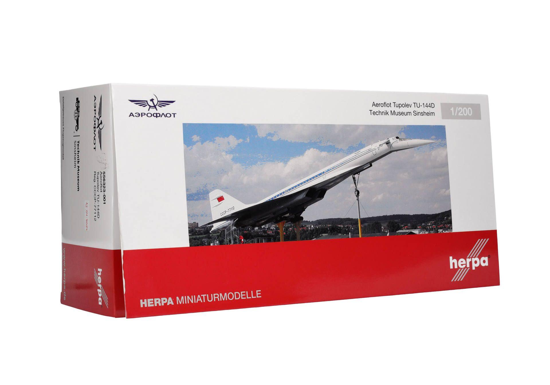 Herpa Wings 556323-001 - Aeroflot Tupolev TU-144D - Technik-Museum