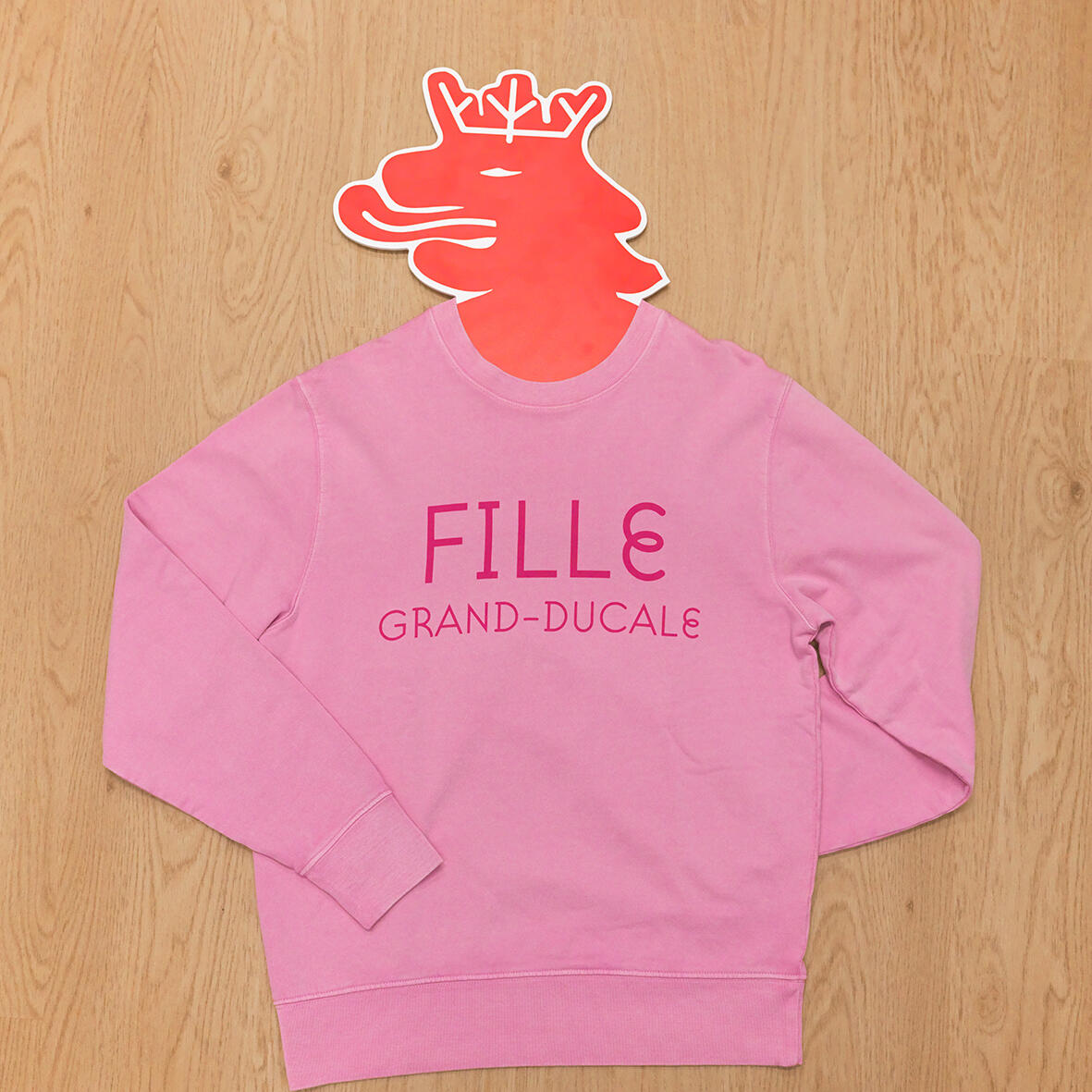 SWEAT ROSE FILLE GRAND-DUCALE
