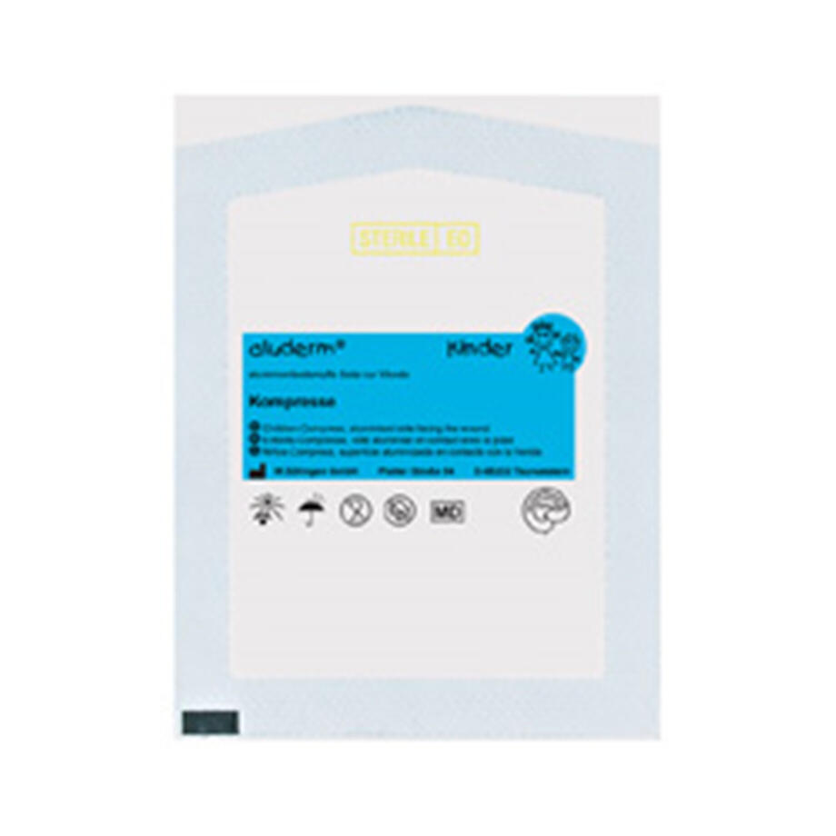 ALUDERM-KINDER-KOMPRESSE, 8 X 6 CM