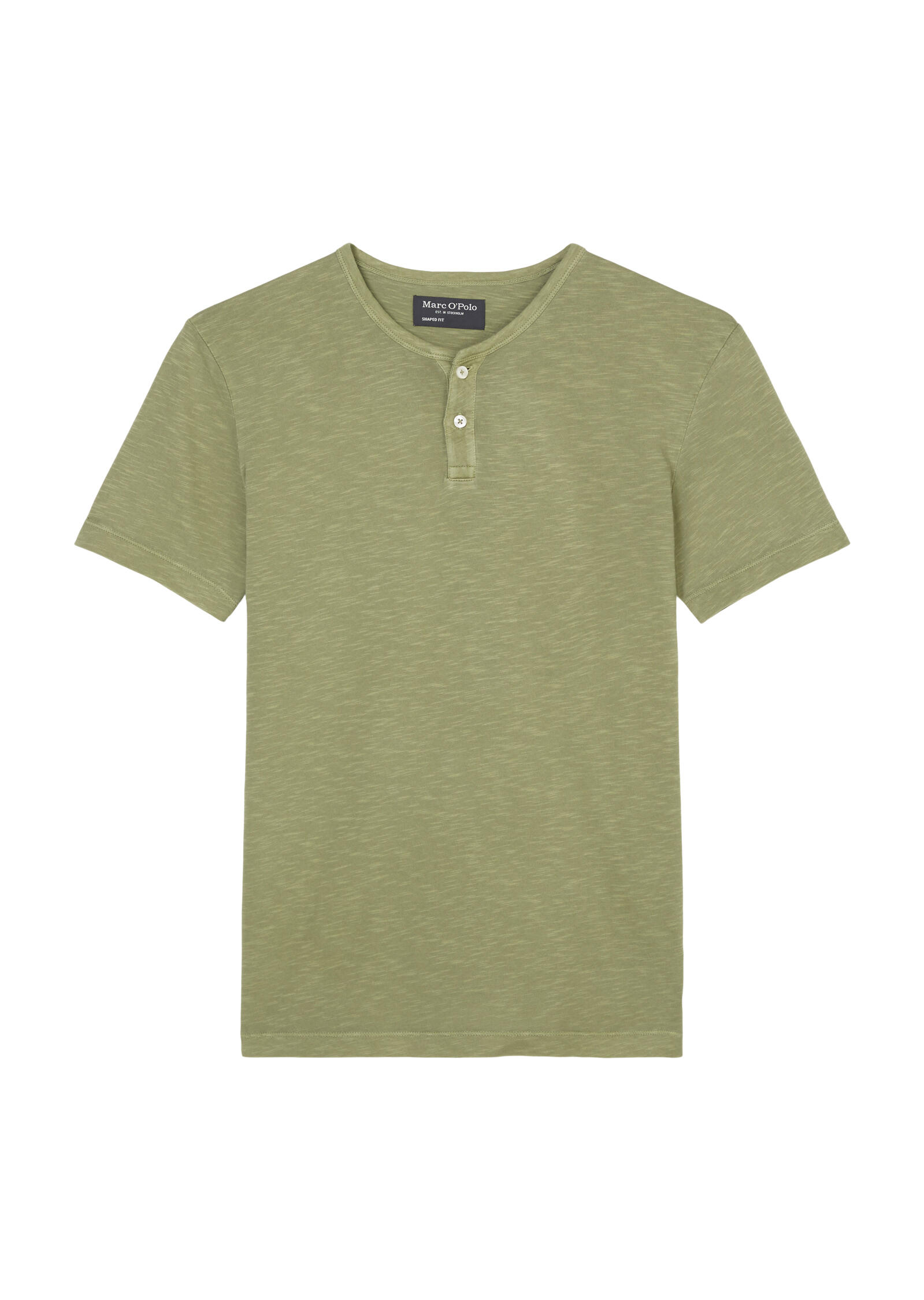 Henley, ourlet droit, broderie