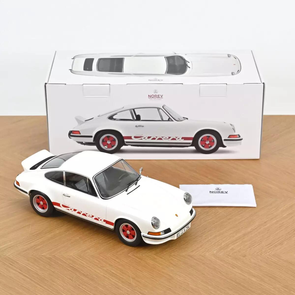 Norev - 127514 - 1973 Porsche 911 Carrera RS 2.7 - Grand-Prix White/Red - 1/12