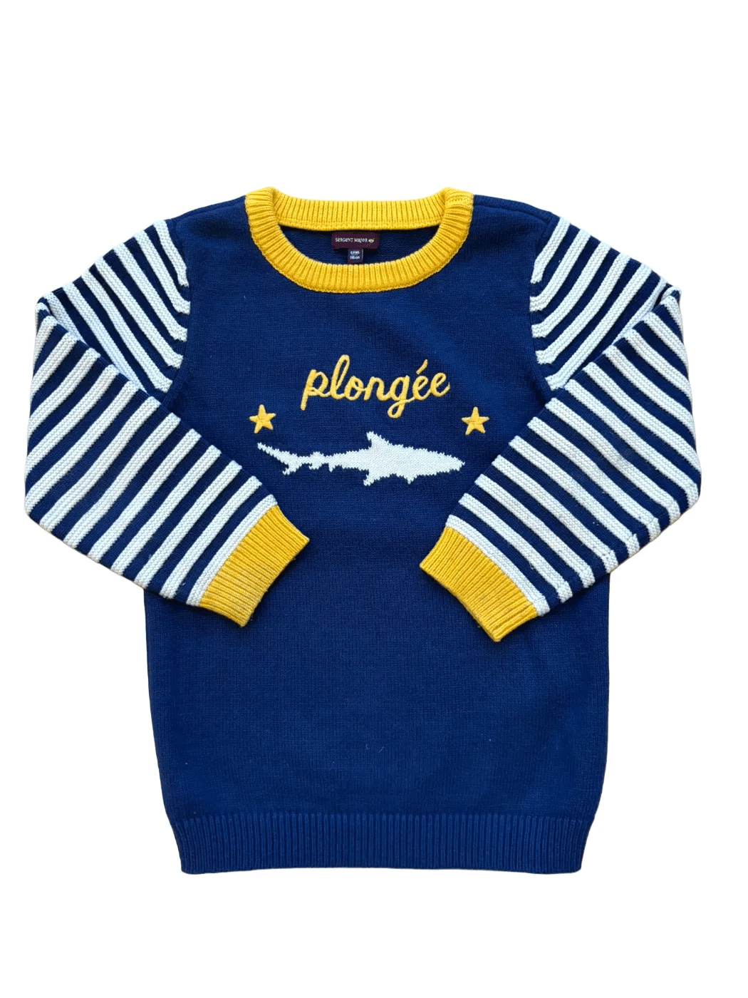Sergent Major Pull bleu marine motif requin Plongée (6 ans / 116 cm)