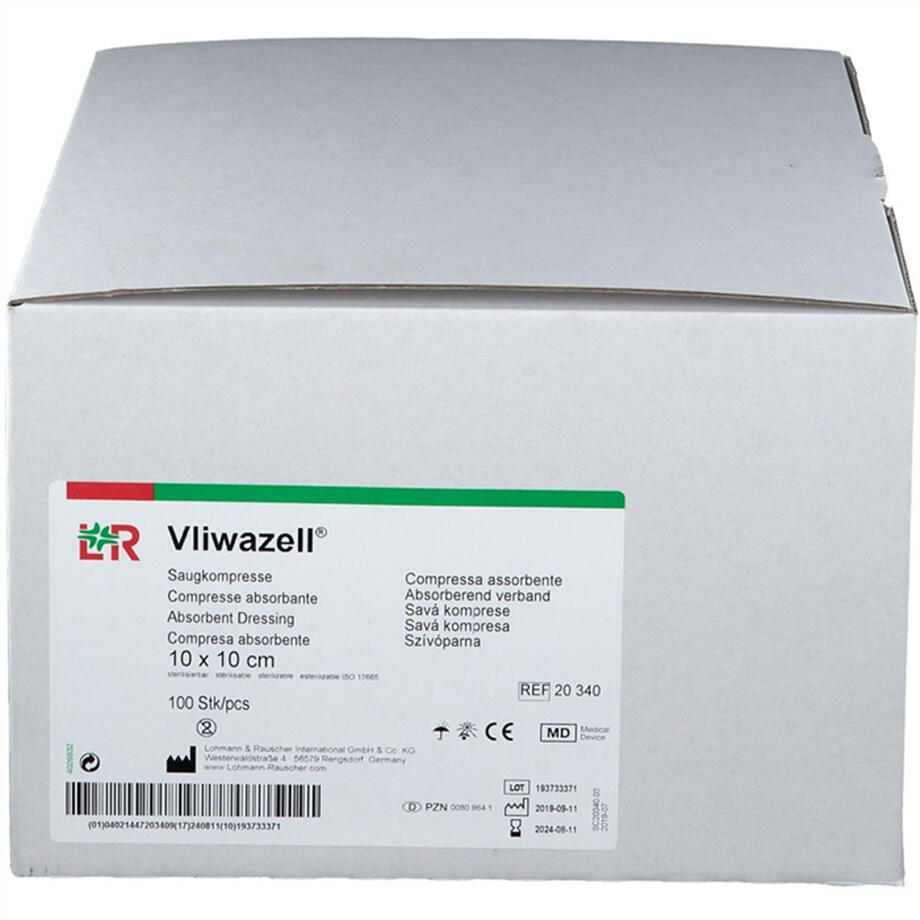 Vilwazell 10x10 non sterile, 100 pieces
