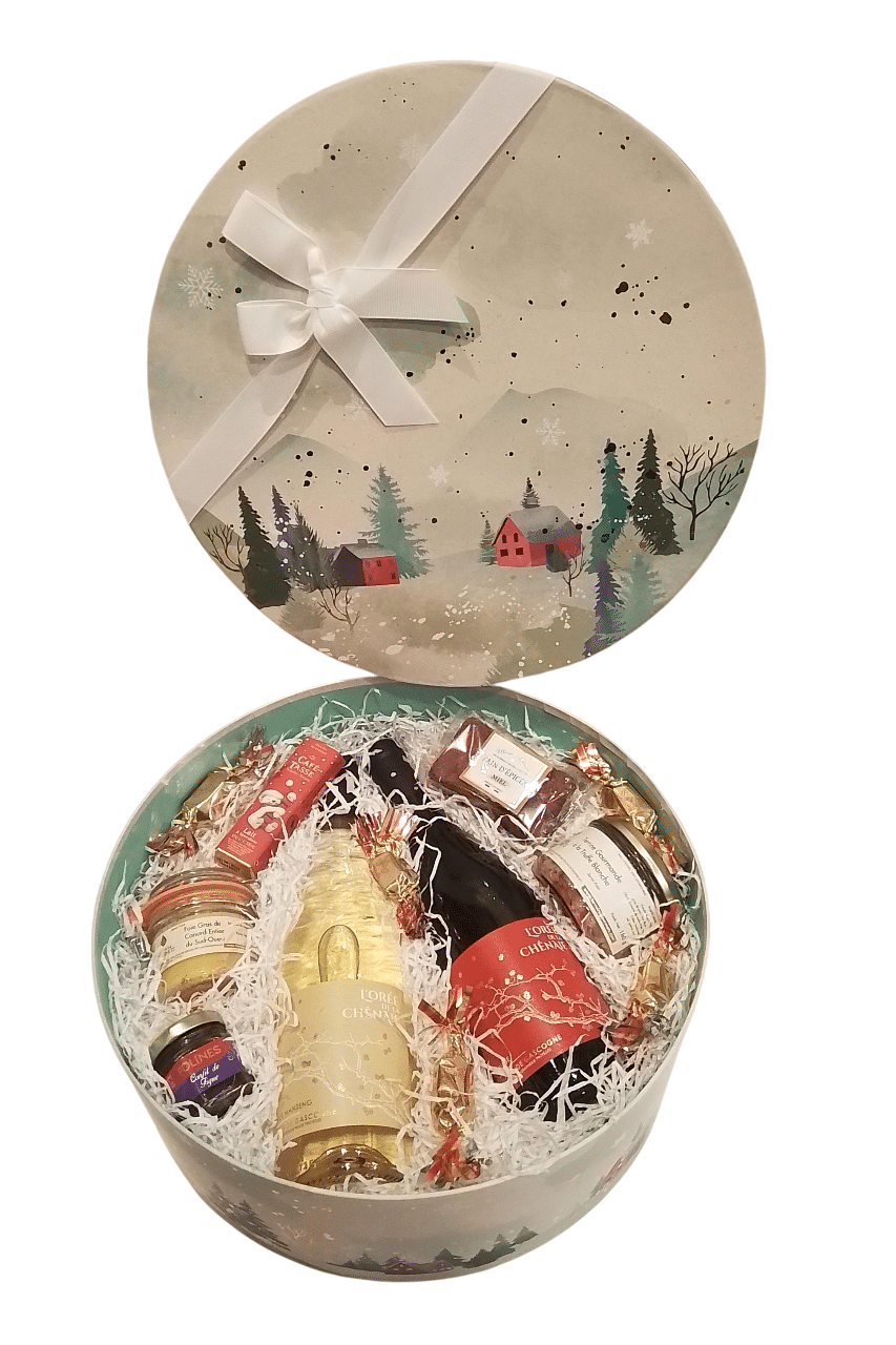 CORBEILLE GARNIE - Verschneites Weihnachtsgeschenkset