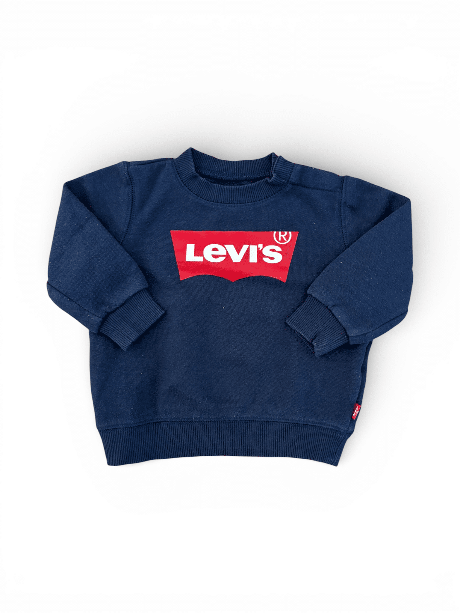 Levi's marineblaues Logo-Sweatshirt (12M / 80)