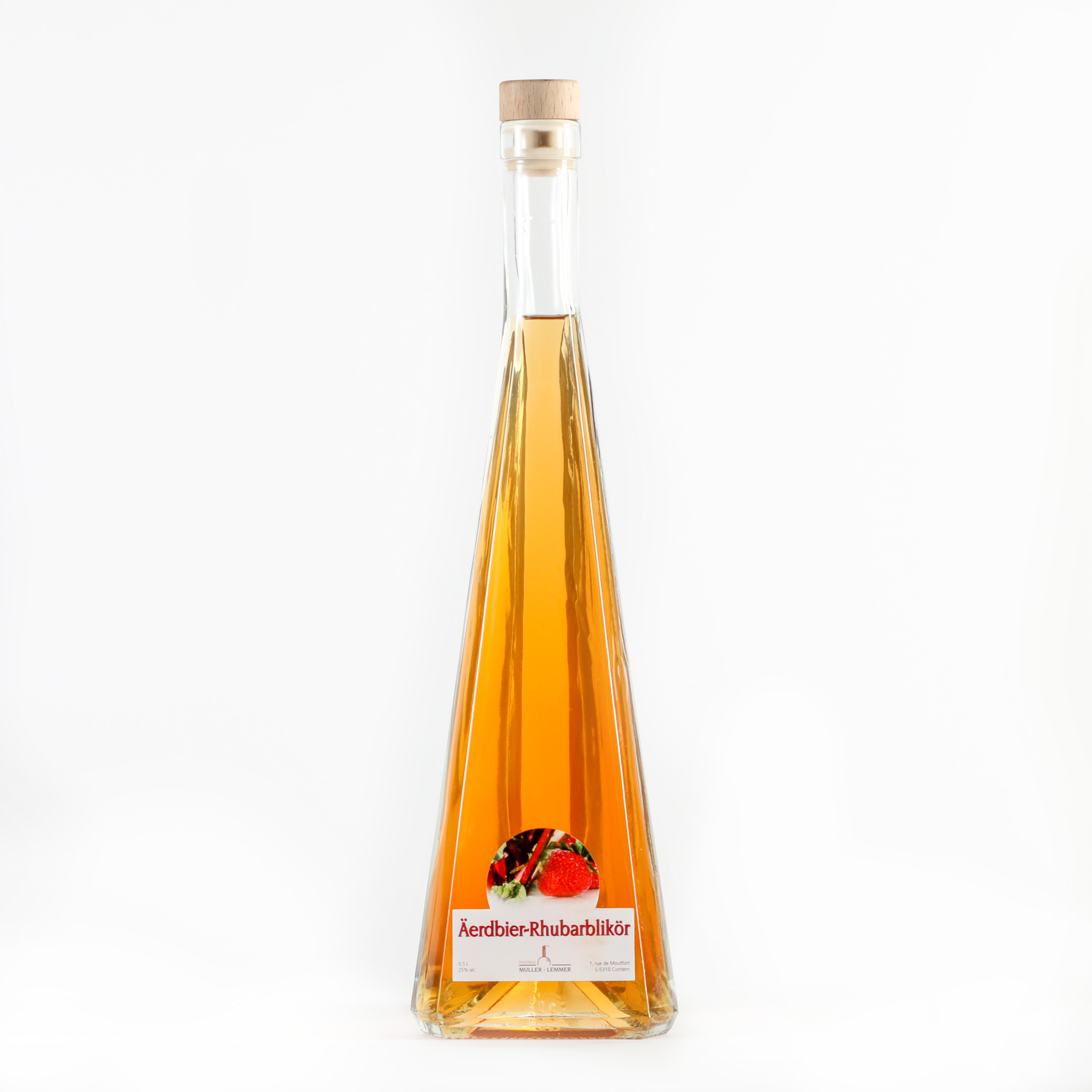 Erdbeer-Rhabarber Likör 25% alc. Goldmedaille - 50cl