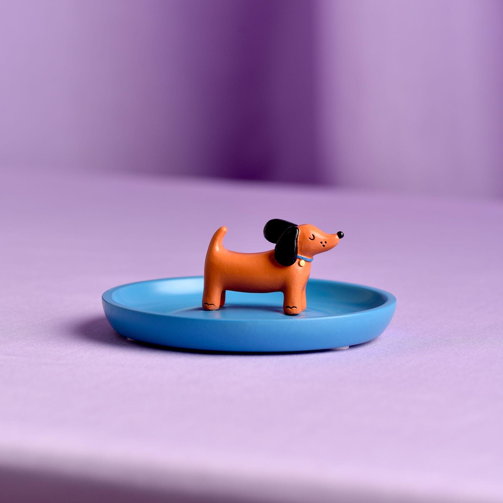 Pawsome Tier-Schmuckschale | Schmuckablage Katze & Hund | Raspberry Blossom