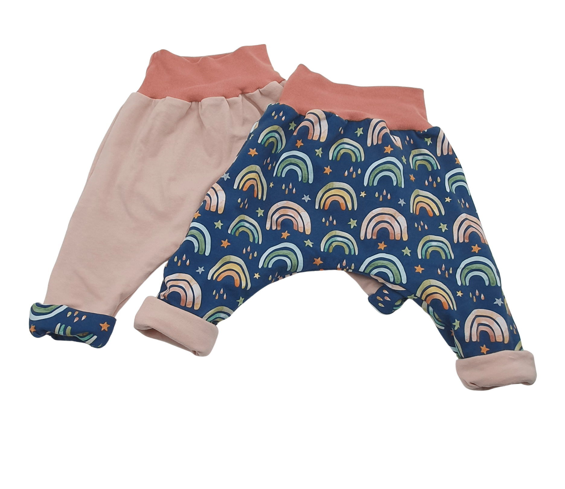 Sarouel réversible et évolutif "Arcs en ciel"